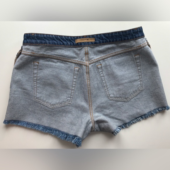 JOE’S High Rise Blue Theresa Jean Shorts with Distressed Hem Size 31 - Picture 11 of 12